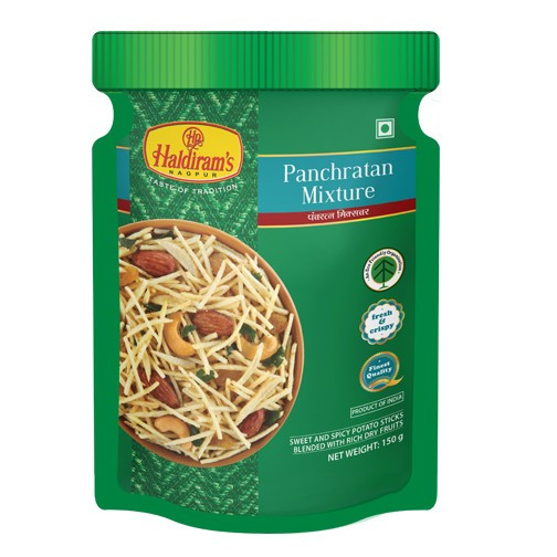 Чипсы картофельные с сухофруктами и орехами Panchratan Mixture Haldirams